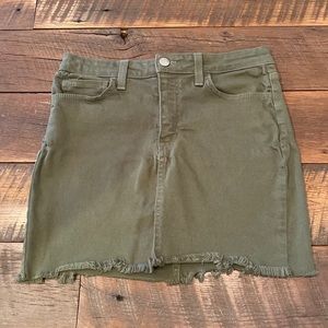 O2 Denim Olive Skirt
